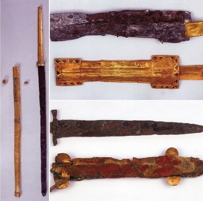 Оружие в Алании также как и все было великолепно — оно было инкрустировано драгоценными металлами и камнями