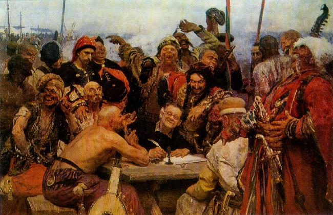 Запорожские казаки писали ответное письмо турецкому султану